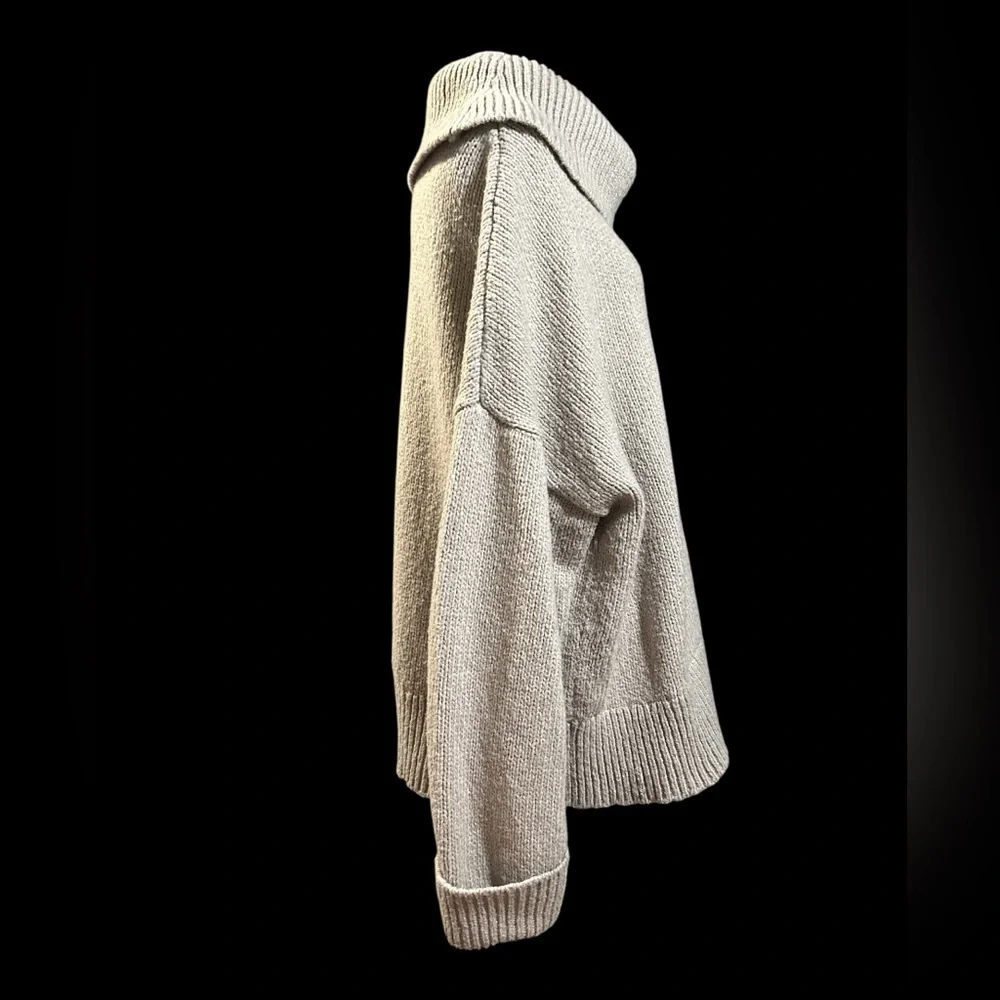 Banana Republic Light Tan Cowl Neck Sweater